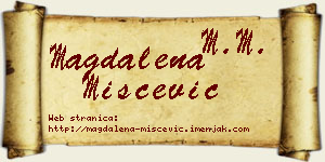 Magdalena Miščević vizit kartica